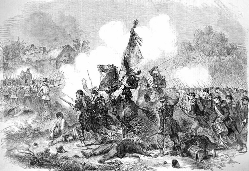Sacrifice du colonel Maleville au cours de la bataille de Medole